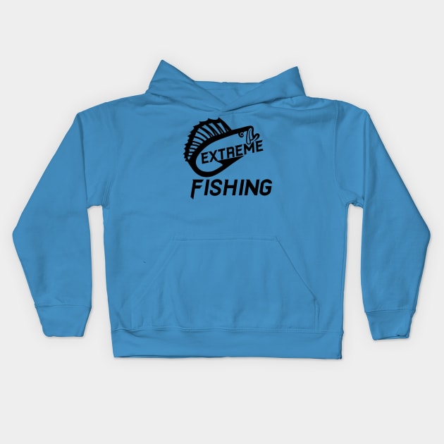 Extreme Fishing , Fishing Tshirts, Karate Fishing T Shirt Kids Hoodie by Johner_Clerk_Design